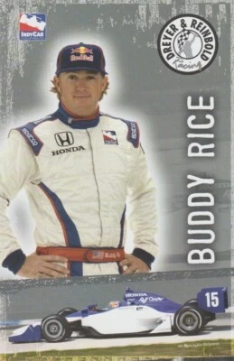 2008 Buddy Rice Dreyer & Reinbold Racing Honda Dallara Indy Car postcard - Image 1 of 2