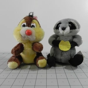 2 Disney Plüschfiguren Chipmunk Waschbär - Bild 1 von 11