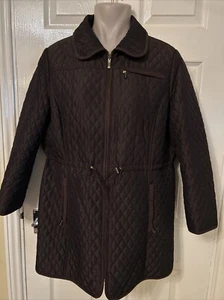 16 dunkelbraune Steppmantel von Country Casuals Petite - Bild 1 von 7