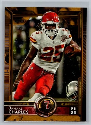 Jamaal Charles 2015 Topps GOLD #350 Football Card NFL Chiefs /2015 KC RB Insert - Image 1 of 2