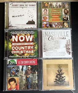 Country Music Christmas 6 CD Lot: Various Artist ~ Nashville, Shimmy, All-Star +