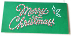 Porte-carte de Noël canne à bonbons joyeux Noël et baies de houx