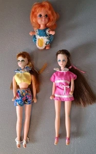 Menge 2 Vintage Topper Dawn Puppen plus 1 Mattel Liddle Kiddle Puppe mit Outfits  - Bild 1 von 8