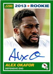 2013 Score Rookie Signatures automático verde paralelo #336 Alex Okafor RC - Imagen 1 de 1