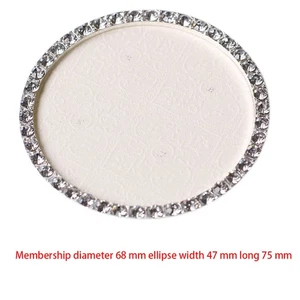 Round Oval Rhinestones Pearl False Nail Art Practice Display Board Palette Tools - Picture 1 of 10