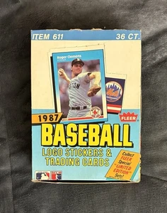1987 Fleer Baseball Karten Wachs Box enthält 36 versiegelte Packungen aus Hülle - Bild 1 von 3