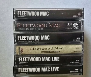 Fleetwood Mac Cassette Tape Lot Rumours ● Heroes ● Dbl Live ● Tango ● BT Mask - Picture 1 of 3