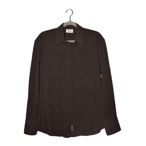 Camisa FENDER $89 Negra Blanca a Rayas Abotonada Fender Telecaster Para Hombre M - Imagen 1 de 5