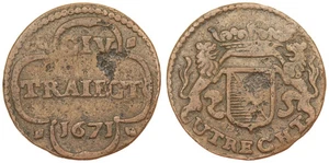 Stadt Utrecht (Niederländische Republik) - 1 Duit 1671 - Bild 1 von 3