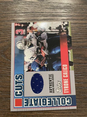 2003 Topps Draft Picks & Prospects #CC-TC Tyrone Calico Collegiate Cuts - Image 1 of 2