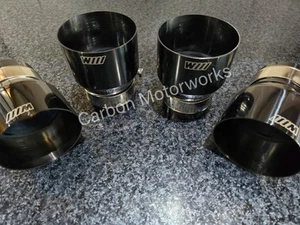 4 x Bmw Exhaust Tips Titanium Black MP M2 M3 M4 M5 M6 F80 F82 F83 F87 F10 F06 - Picture 1 of 1