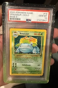 Pokemon Venusaur Base Set 2 Holo Rare #18 PSA 10 Gem Mint - Picture 1 of 2