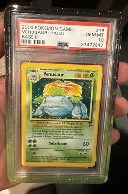 Pokemon Venusaur Base Set 2 Holo Rare #18 PSA 10 Gem Mint - Image 1 of 2
