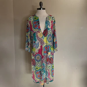 Anne Cole Signature Swim Cover UP Colorful Size Large/XL - Picture 1 of 8