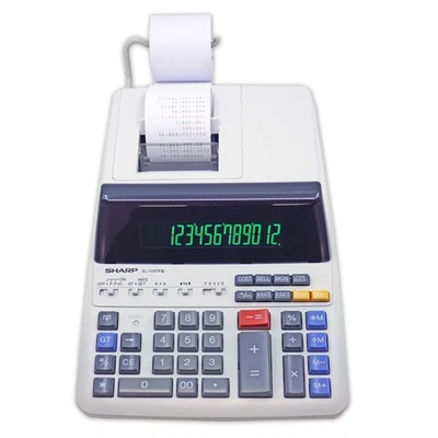 EL-1197PIII Heavy Duty Color Printing Calculator with Clock and Calendar - Image 1 of 4
