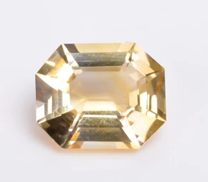 6.45 Carats Natural Yellow Citrine Cushion Shape Custom Cut Loose Gemstone - Picture 1 of 4