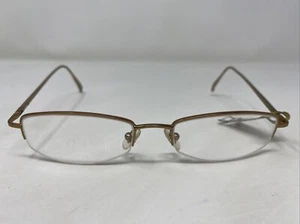Marchon 4550AL 238 52-18-135 Antique Gold Metal Half Rim Eyeglasses Frame :478 - Picture 1 of 8