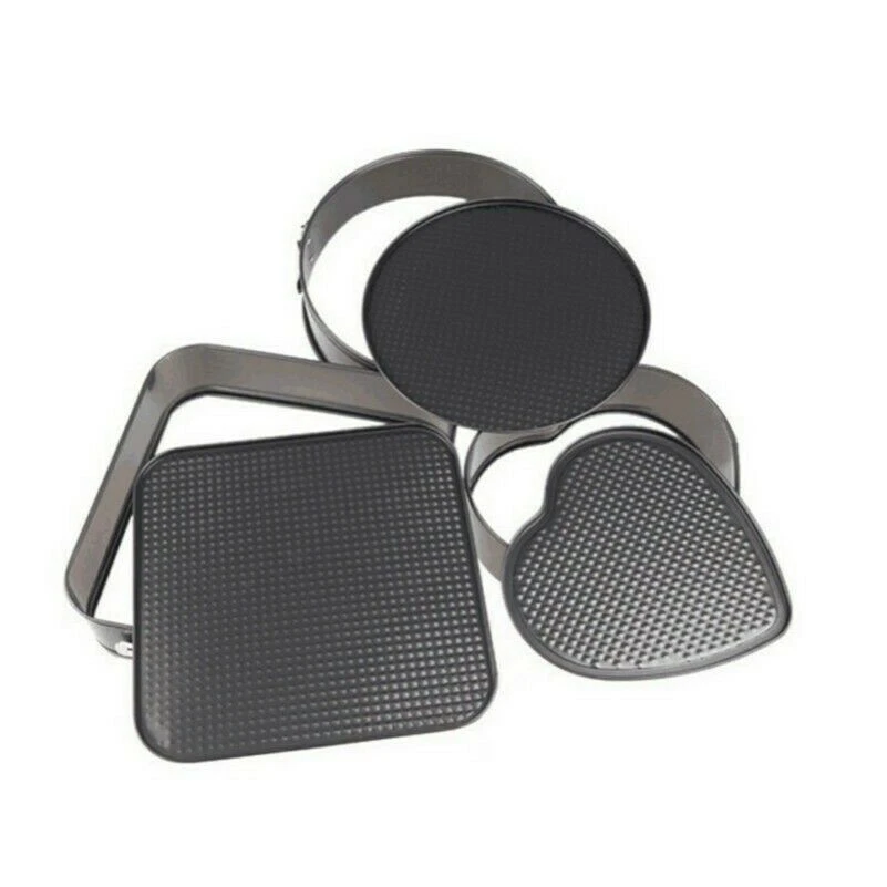 3st Backform Quadrat Rund Herzförmig Antihaftend Entfernbarer Boden Wabe - Bild 1 von 4