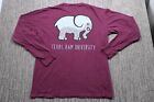 Comfort Colors Texas A And M Long Sleeve Graphic Tee Shirt Ring Spun Womens L