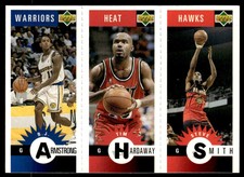 1996-97 Collector's Choice Mini-Cards Panels B.J. Armstrong/Tim Hardaway/Steve