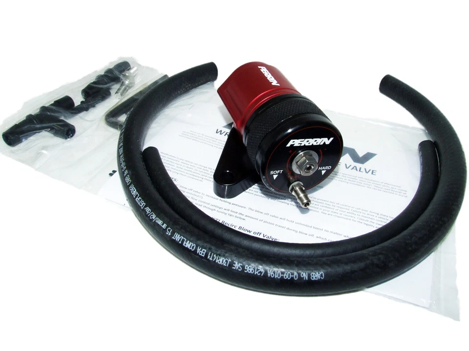 Kit BOV de válvula de soplado de recirculación Perrin para 02-07 WRX y 04-19 STi (rojo) Foto 1 de 1