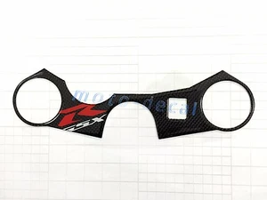 Real Carbon Fiber For GSXR 1000 GSXR750 GSX-R 600 Top Triple Clamp Yoke 3D Decal - Bild 1 von 3