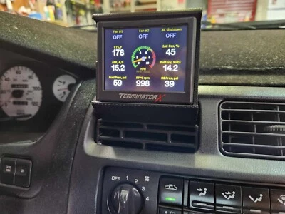 Holley 3.5" terminator screen in vent mount for S14 Nissan 240sx 1995-1999. - Image 1 of 4