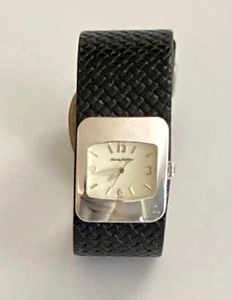 NEW Tommy Bahama Men's Wrist Watch TB2041 Sterling Silver Case Leather Strap - Picture 1 of 7