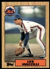 1987 Topps Tiffany #198 Lee Mazzilli New York Mets