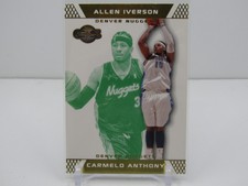 CARMELO ANTHONY 2007-08 TOPPS CO-SIGNERS W/ ALLEN IVERSON! #04/59! SP! NUGGETS!