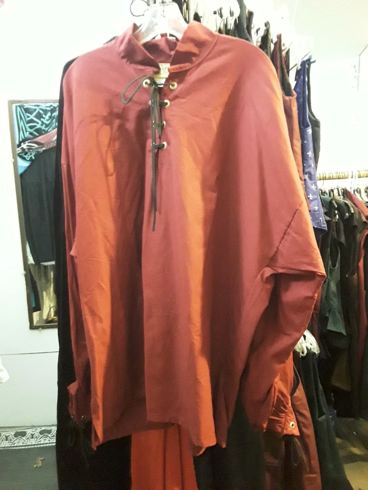 Pirate/Renaissance Men's Shirts with stand up collar and ties - Image 1 of 1