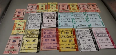 21 entradas de apuestas de carreras de caballos Stubs Totes años 60 70 Foto 1 de 4