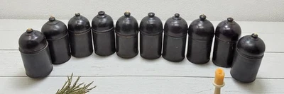 Lot of 10 Vintage Wooden Lacquer Painted Candy Box Original Old Handd Crafted - Image 1 of 4