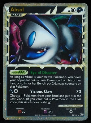 Tarjeta Pokémon Absol #91 casi nueva-m Foto 1 de 3
