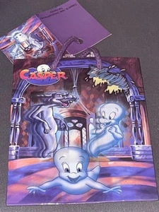 Vintage 1996 Casper the Friendly Ghost Geschenktüte Geburtstag Papier Ephemera klein - Bild 1 von 11