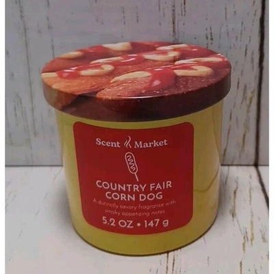 Perro de maíz Scent Market Country Fair 🌭 Tarro perfumado vela regalo de Navidad 5,2 OZ Foto 1 de 3