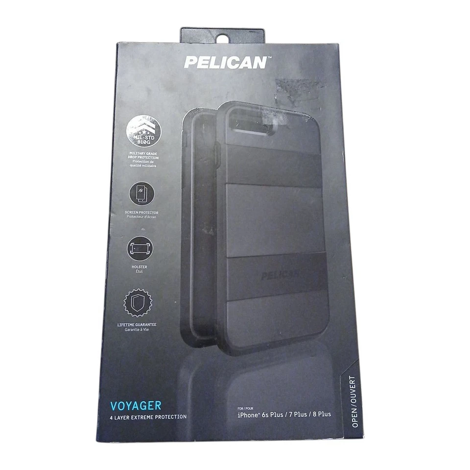 Funda Pelican Voyager Grado Militar Apple iPhone 6/7/8 Plus Negra NUEVA EN CAJA Foto 1 de 4