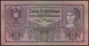 AUSTRIA 10 Schillinge 1925 P:89 VF+ - Picture 1 of 2