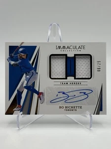 2021 Panini Immaculate Collection Team Heroes Autograph Relics BO BICHETTE /25 - Picture 1 of 3