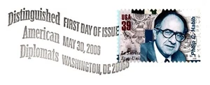 2006 U.S. 4076d Habib Distinguished American Diplomat single First Day Program - Picture 1 of 4