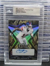 2022 Leaf Exotic Odell Beckham Jr Prismatic Snakeskin Proof Autograph Auto #1/1