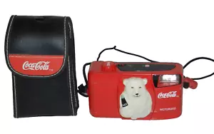 Coca-Cola Eisbär analoge Kompaktkamera 35 mm 1999 mit Tragetasche getestet - Bild 1 von 18