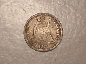 1871 S Seated Liberty Half Dime (Scarcer & Attractive)