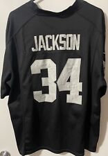 Nike NFL On Field BO JACKSON #34 Raiders Black Football Jersey Men Large
