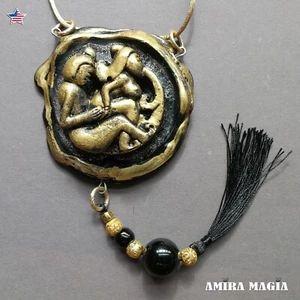 Eros Jewelry Pendant Kama Sutra Amulet Talisman Love Attraction Magic Ritual Bib - Picture 1 of 24