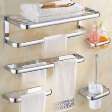 Set hardware bagno cromato lucido da parete accessori da bagno barra asciugamani