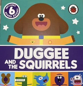 Hey Duggee And The Squirrels Set 6 Biard Books In Transportable Carrying Box - Imagen 1 de 2