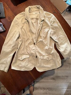 Vintage 1970’s Levis Straus Tan Corduroy 3 Button Jacket Blazer Womens Size XL - Изображение 1 из 4