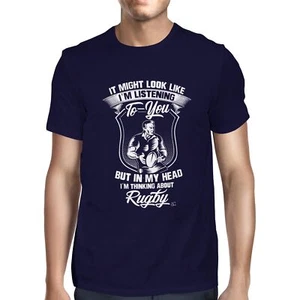 1Tee Herren I might look like I'm listening to you, Rugby T-Shirt - Bild 1 von 24