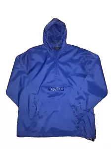 Theories of Atlantis 1/4 Zip Windbreaker Middle Pocket Zip USPS Blue Large - Picture 1 of 4